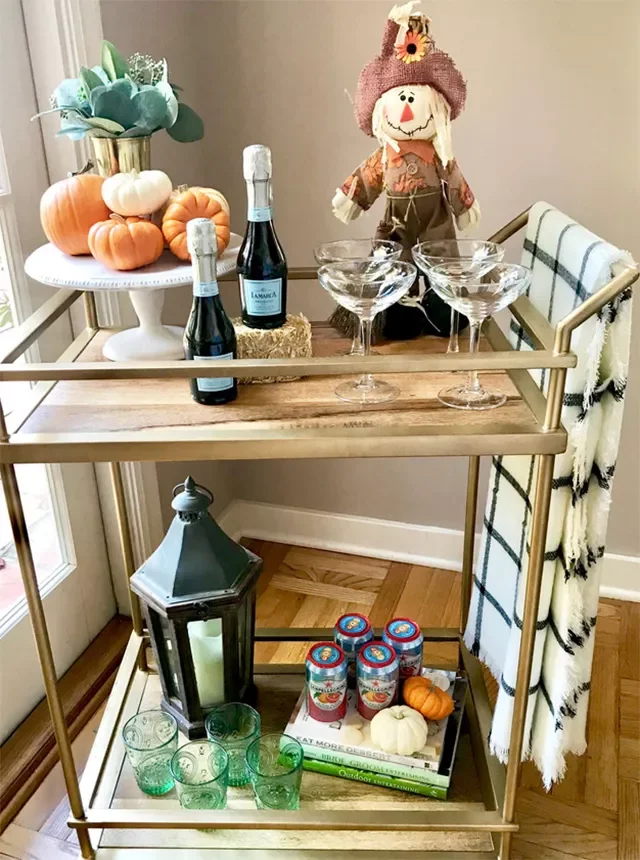 23 Stunning Natural Fall Decorations to Transform Your Home This Autumn 2 Decorate the Bar Cart