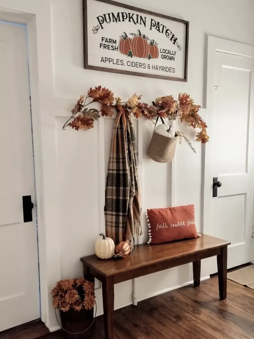 33 Stunning Fall Entryway Ideas That Transform Your Home for Autumn 21 Decorate the Coat Rack