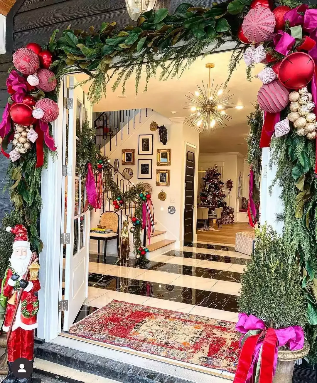 50 Festive Christmas Party Decorating Ideas Your Guests Will Absolutely Adore 1 Decorate the Front Entrance