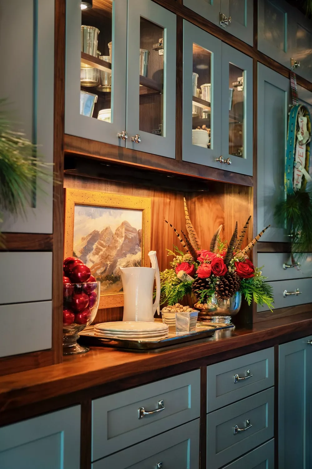 115 Stunning Christmas Decorating Ideas to Transform Your Home This Holiday Season Decorate the Sideboard