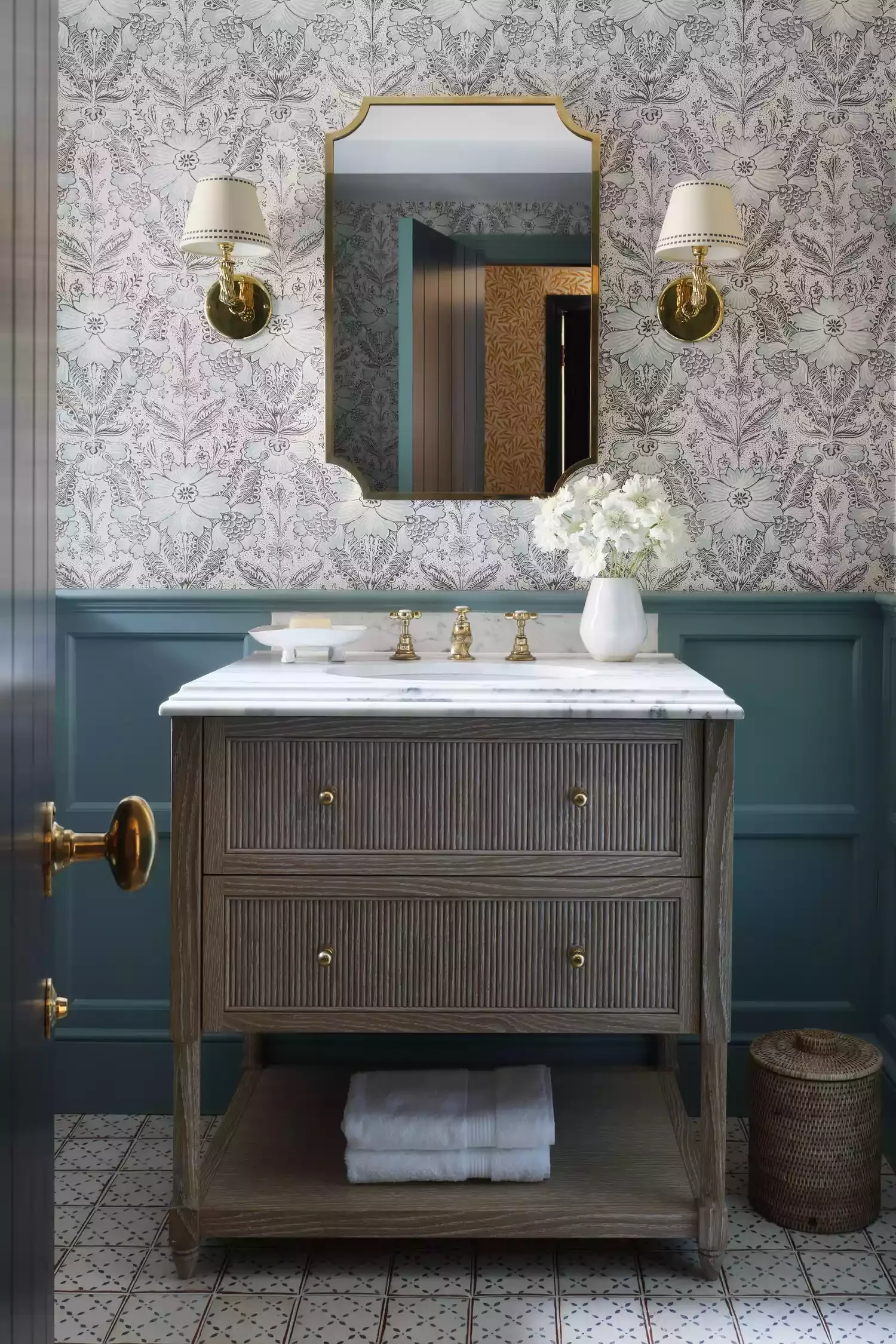32 Powder Room Design Ideas That Turn Your Small Space Into a Style Statement Decorative Wall Paneling