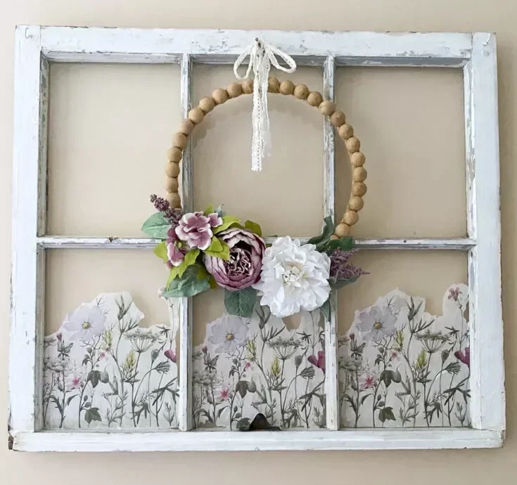 38 Vintage Window Frame Ideas That Transform Any Space 3 Decoupage a Design