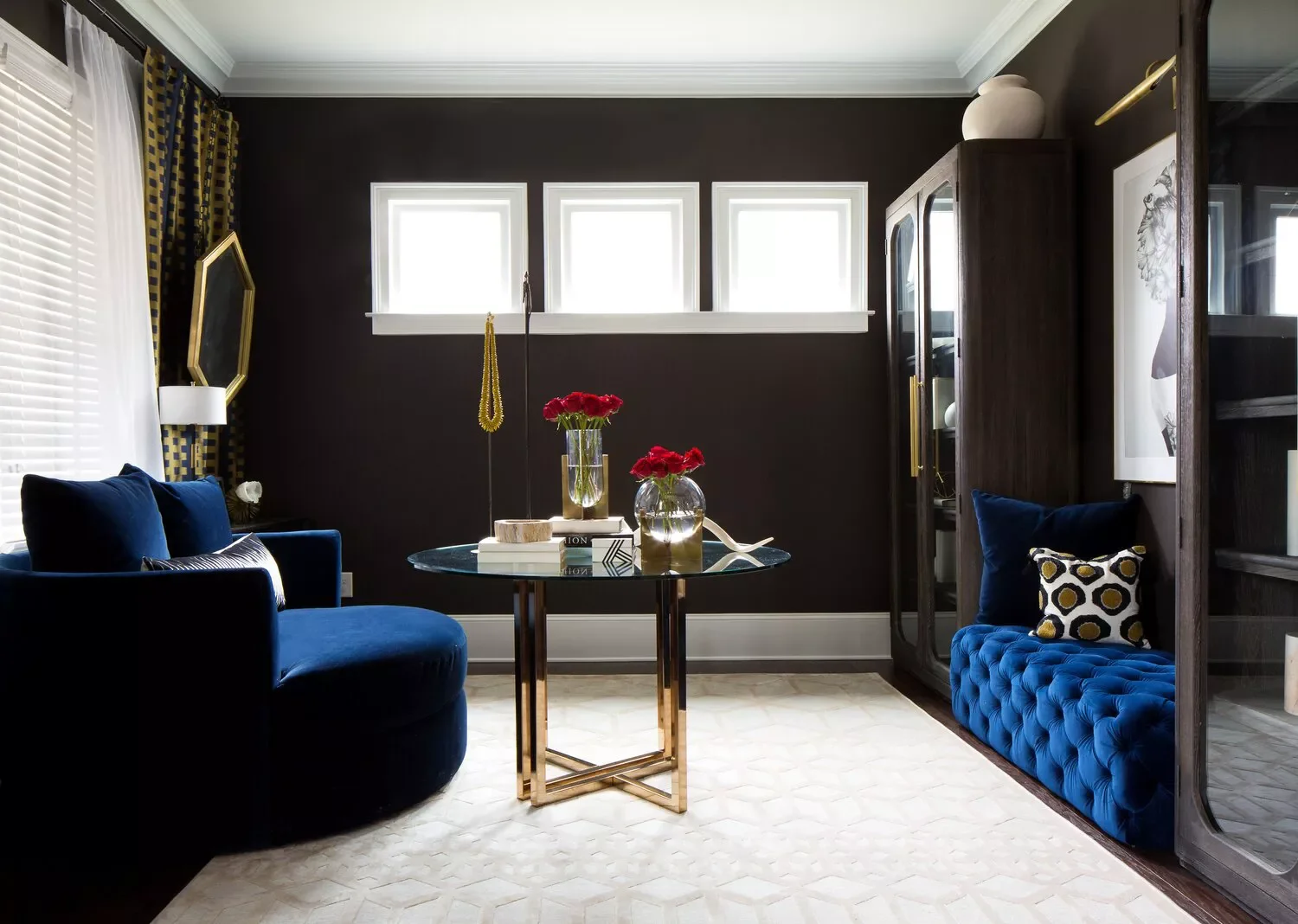 22 Creative Wall Painting Ideas to Transform Every Room in Your Home 11 Deep Brown Walls