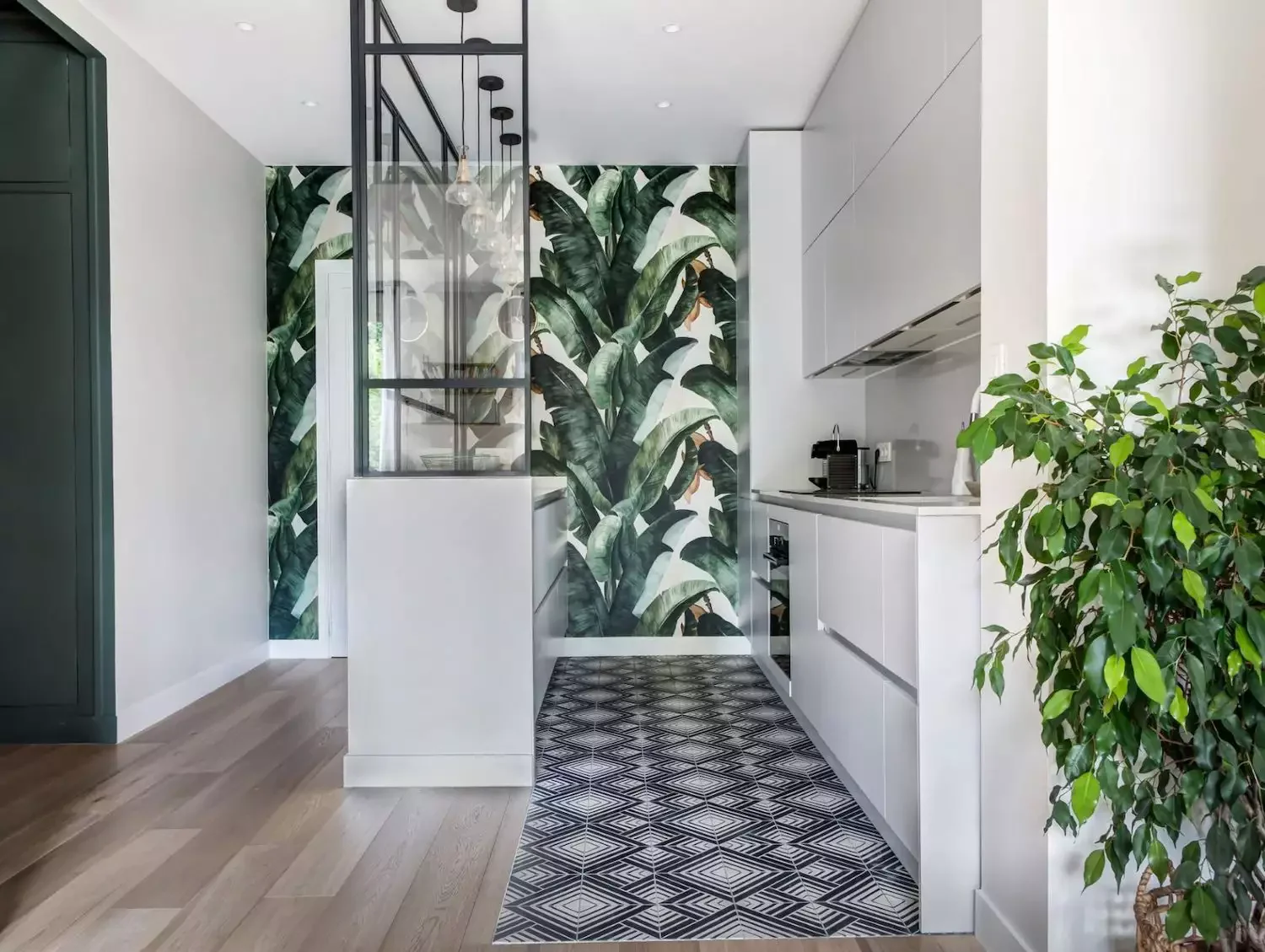 46 Galley Kitchen Design Ideas That Maximize Style and Function 18 Define Space With Tile