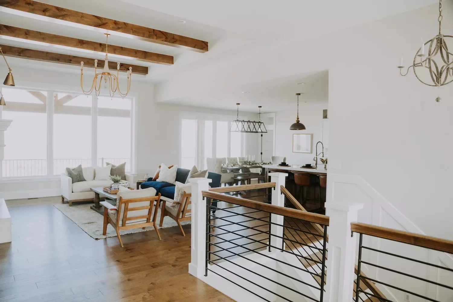 28 Stunning Open Kitchen Living Room Design Ideas You'll Absolutely Adore 15 Define an Area