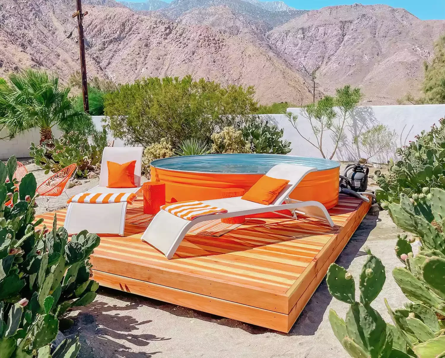 30 Stunning Hot Tub Deck Designs to Create Your Dream Backyard Retreat 10 Desert Oasis Hot Tub Deck