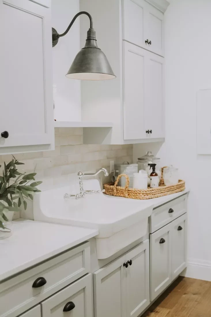 76 Brilliant Finished Basement Design Ideas That Actually Work Design a Laundry Area