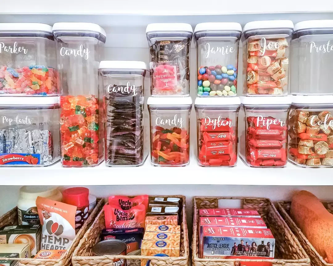 20 Smart Pantry Organization Ideas That Will Transform Your Kitchen Storage Designate Jars for Each Family Member