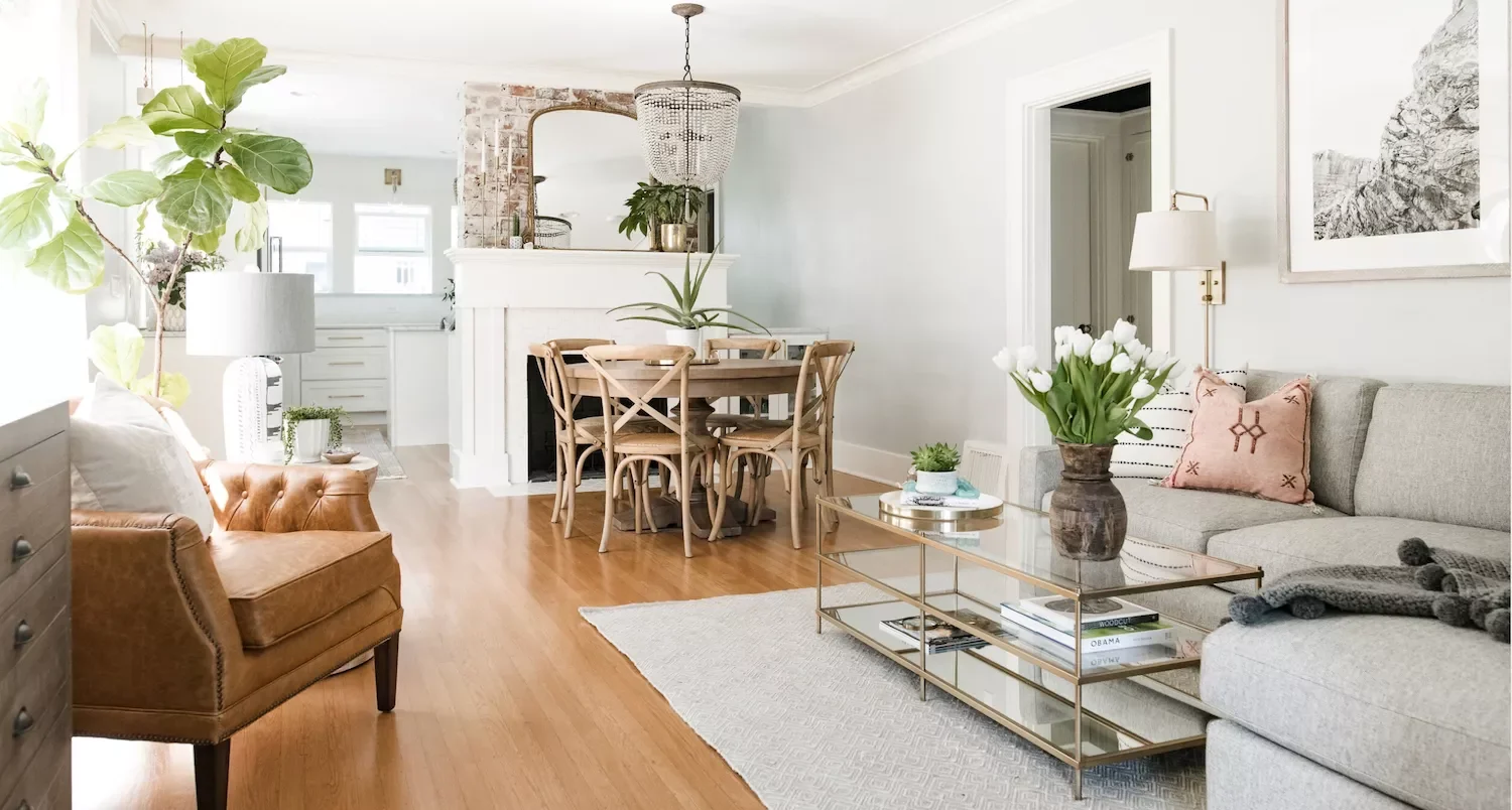 32 Modern Farmhouse Dining Room Ideas That Bring Rustic Warmth to Your Home Dining Room Living Room