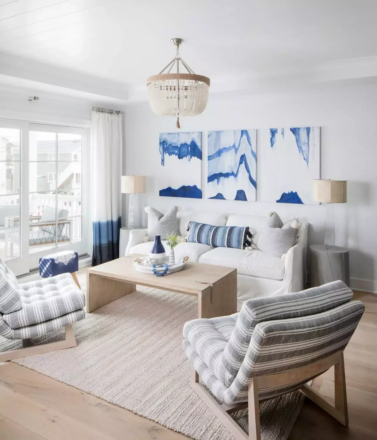 52 Stunning Living Room Curtain Ideas That Transform Any Space 31 Dip-Dyed Curtains