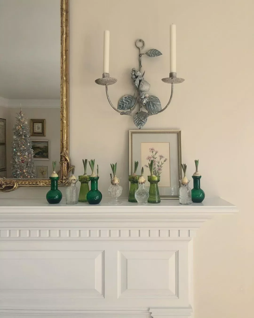 51 Creative Fireplace Mantel Decorating Ideas That Will Transform Your Living Space 13 Display Colorful Glass