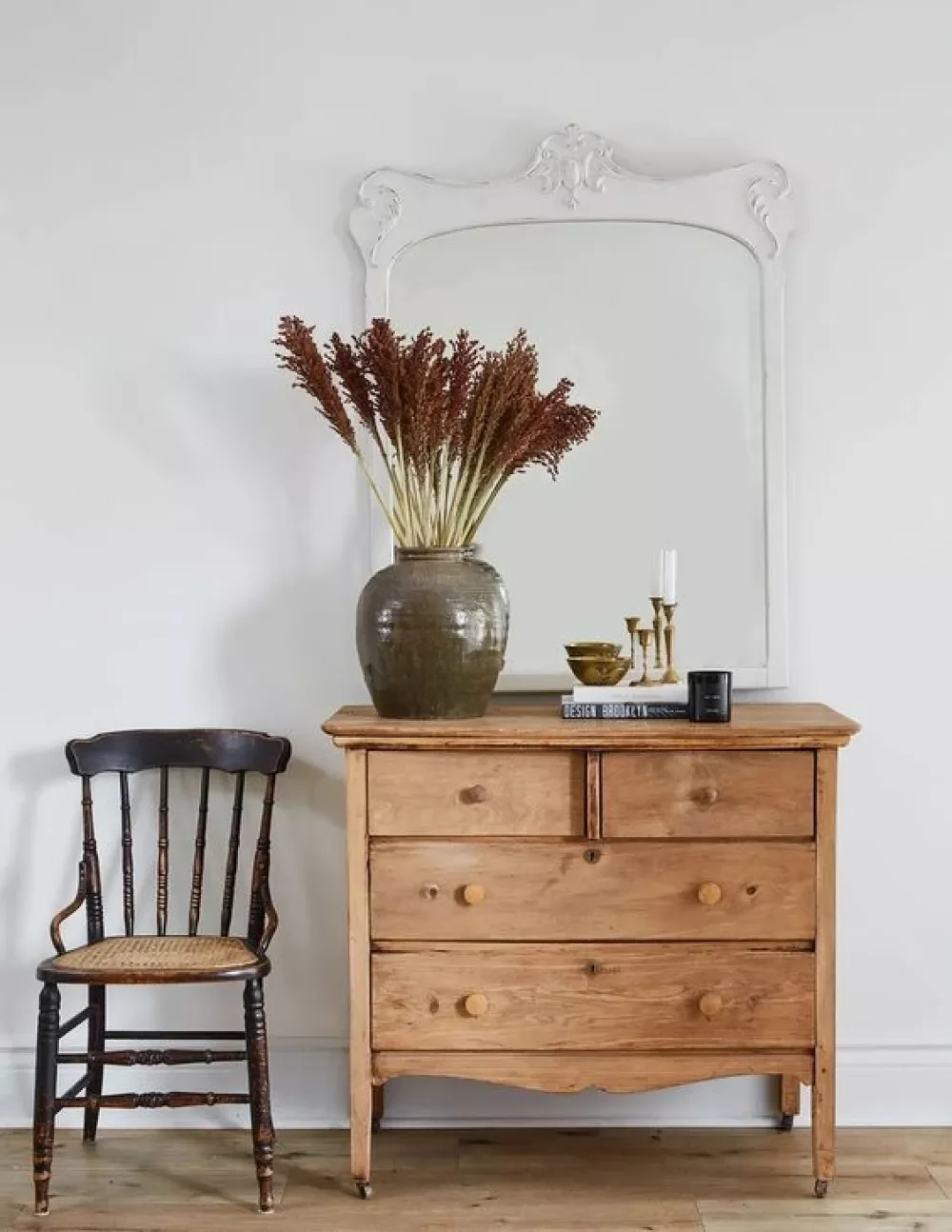 36 Beautiful Dresser Styling Ideas That Will Transform Your Bedroom 27 Display Some Candles and Candle Holders