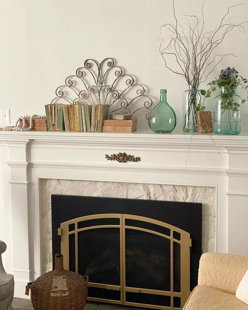 44 Beautiful Fireplace Mantel Styling Ideas 30 Display Things in Groups of Three
