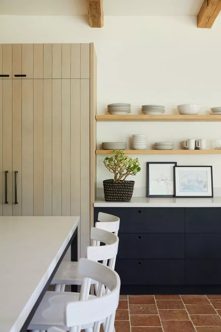 53 Fresh Summer Home Decor Ideas That'll Transform Your Space 12 Display Your Dishes on Open Shelves