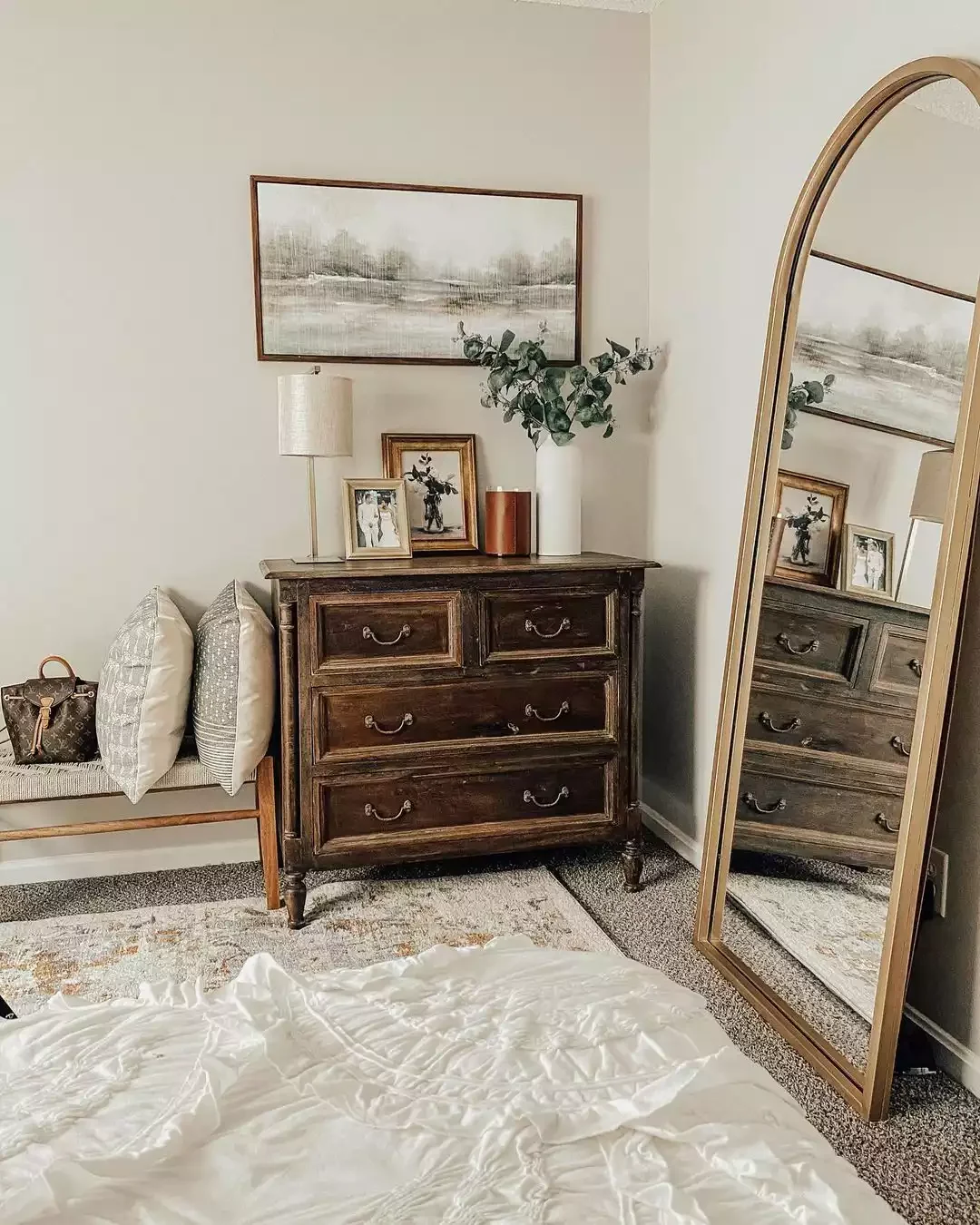 36 Beautiful Dresser Styling Ideas That Will Transform Your Bedroom 28 Display Your Favorite Memories
