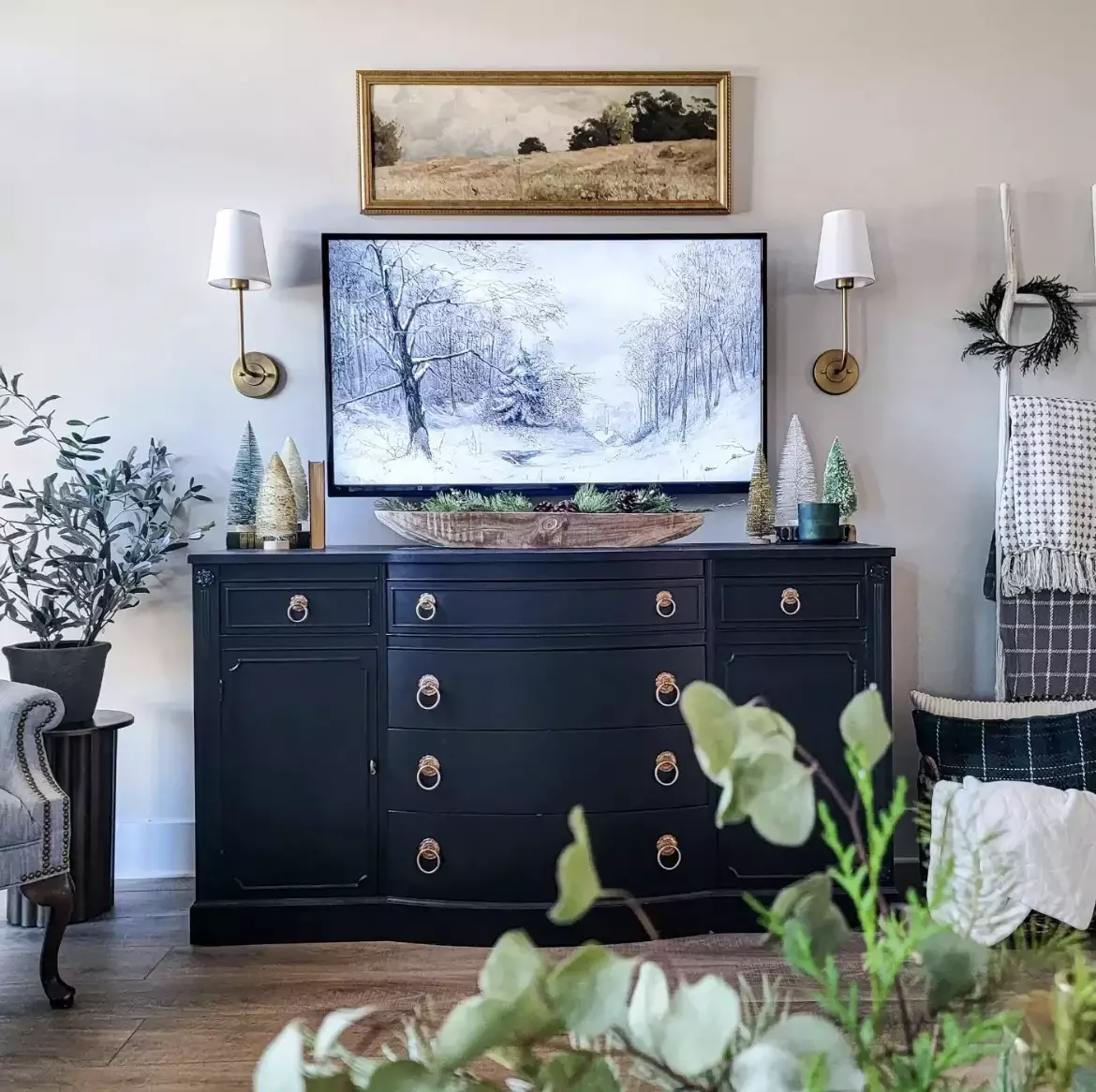 22 Beautiful Ways to Style Your Farmhouse TV Stand That'll Transform Your Space 15 Display a Bowl