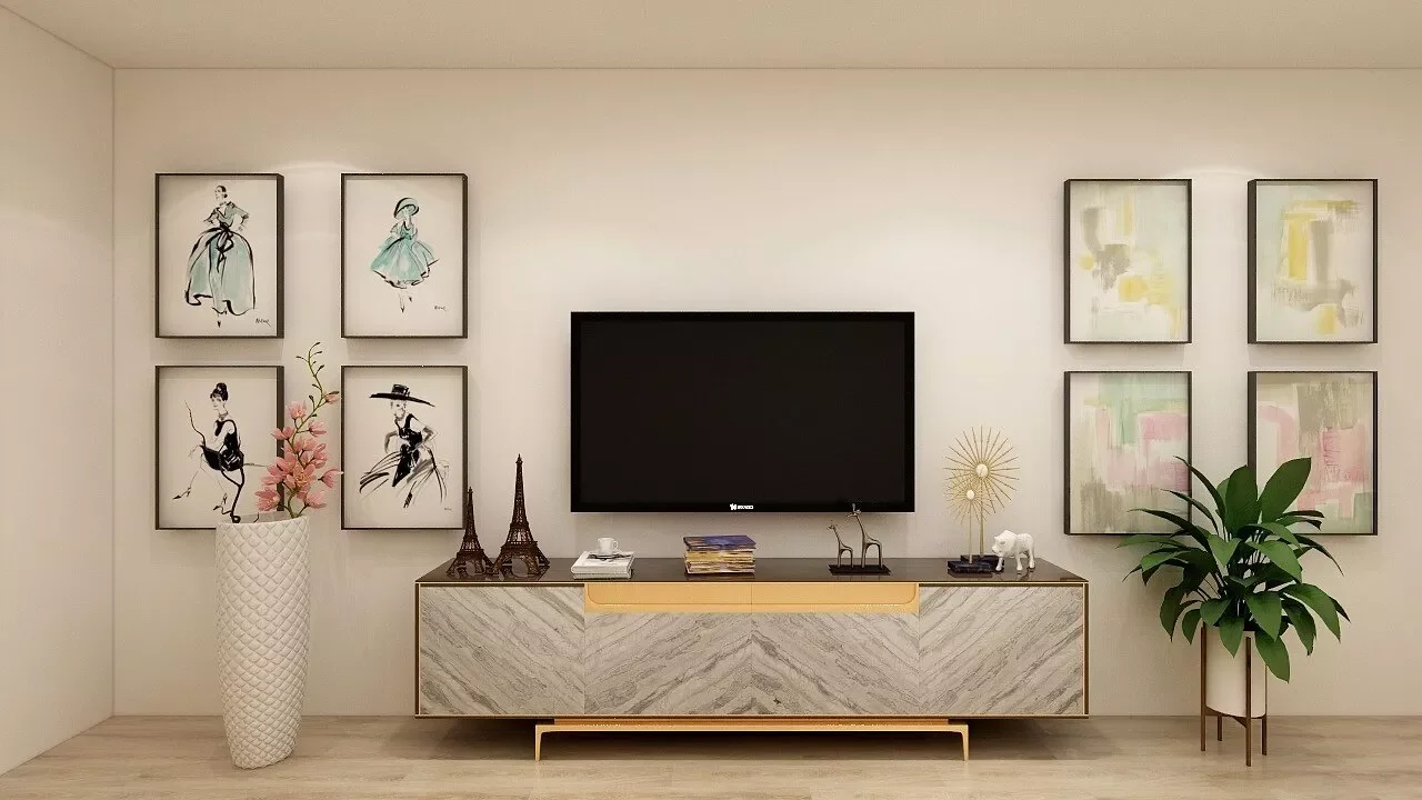 21 Beautiful Ways to Style Your TV Console Like a Pro 3 Display a Collection