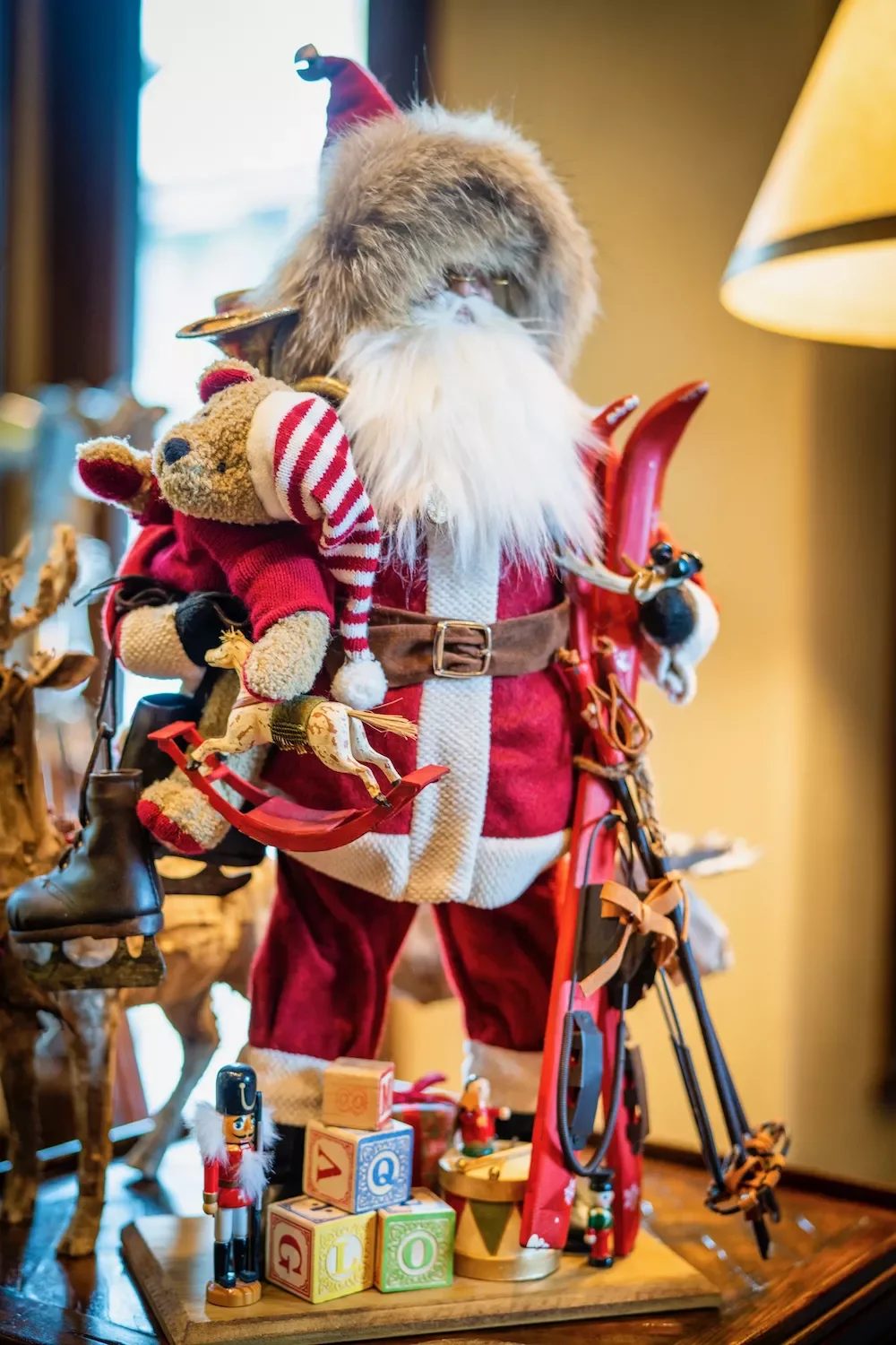 115 Stunning Christmas Decorating Ideas to Transform Your Home This Holiday Season Display a Vintage Santa