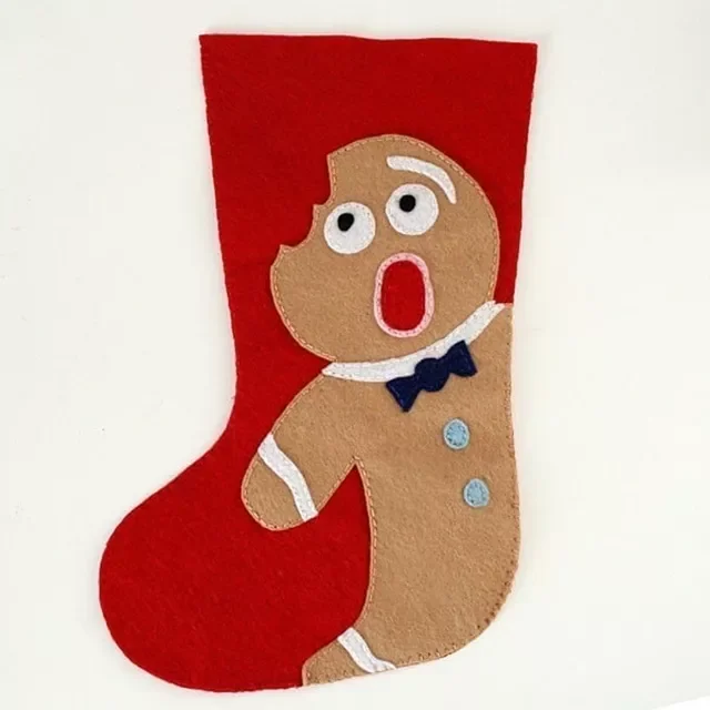 41 Creative DIY Christmas Stocking Ideas That Will Transform Your Holiday Decor 22 Distressed Gingerbread Stocking