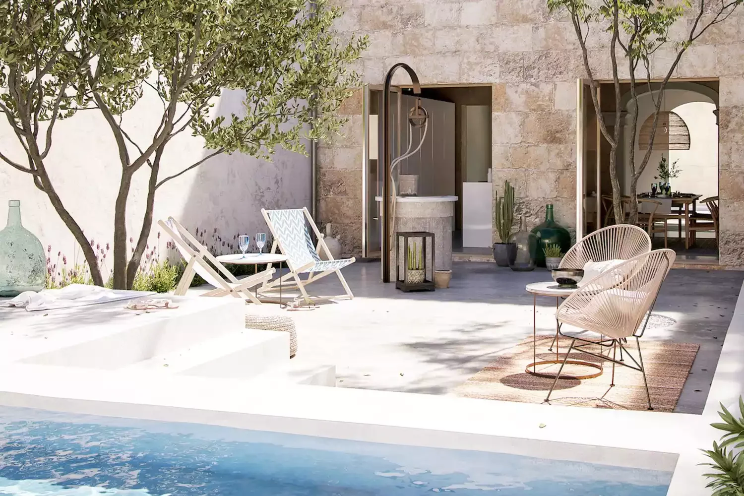 54 Small Patio Ideas That Will Transform Your Outdoor Space Divide Seating Areas