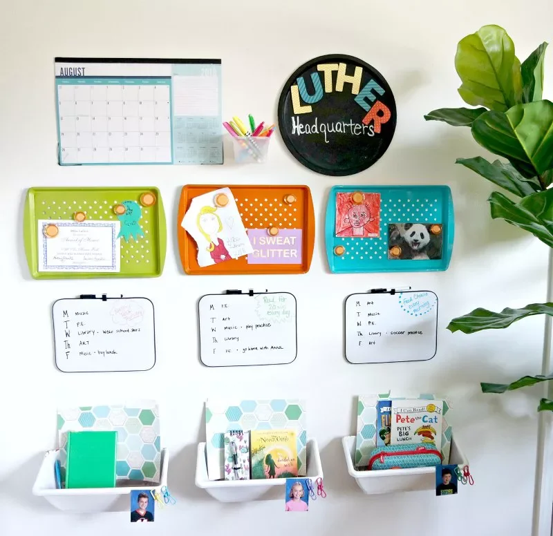 21 Brilliant Family Organization Hub Ideas to Transform Your Home Into an Organized Haven Dollar Store Command Center