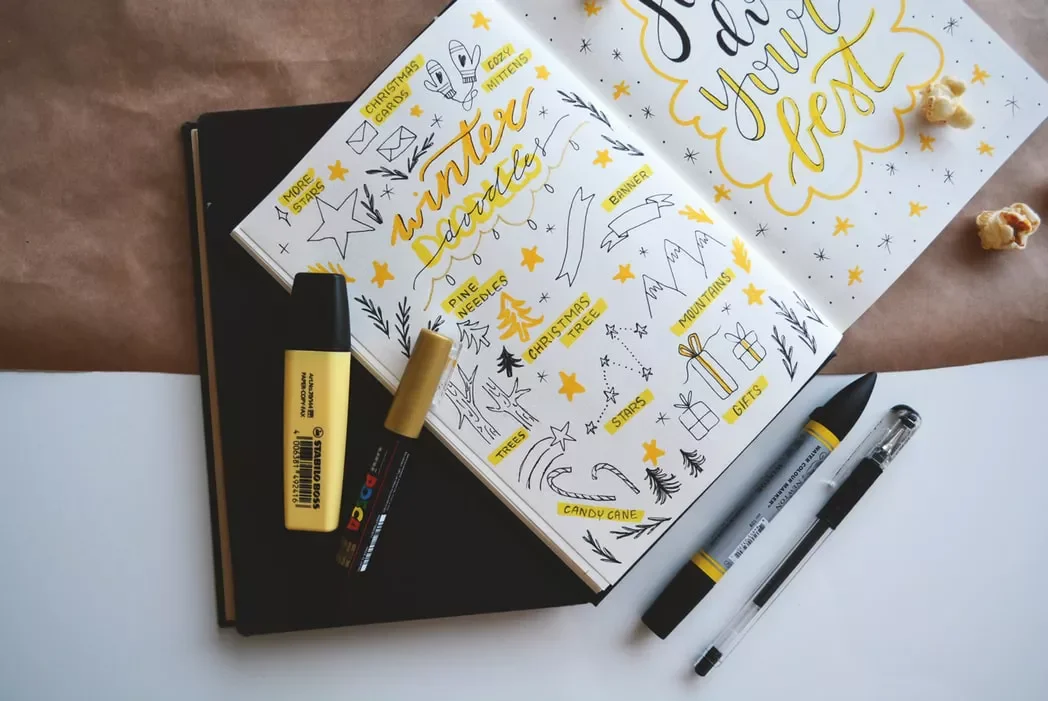20 Creative Bullet Journal Ideas to Transform Your Home Organization Doodle Pages