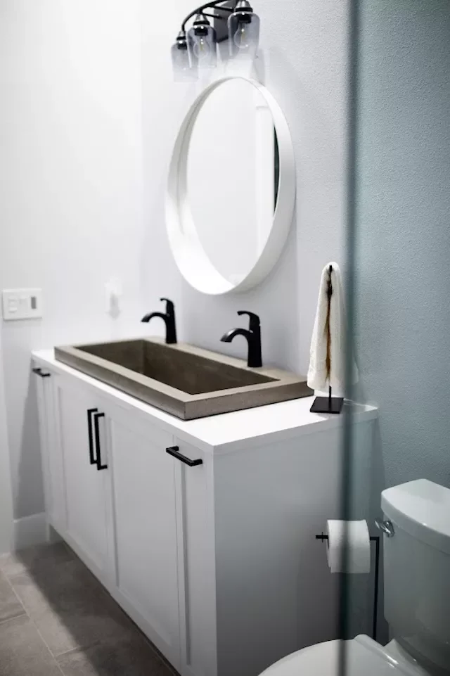 30 Delightful Kid-Friendly Bathroom Ideas That Evolve With Your Children 13 Double Faucets