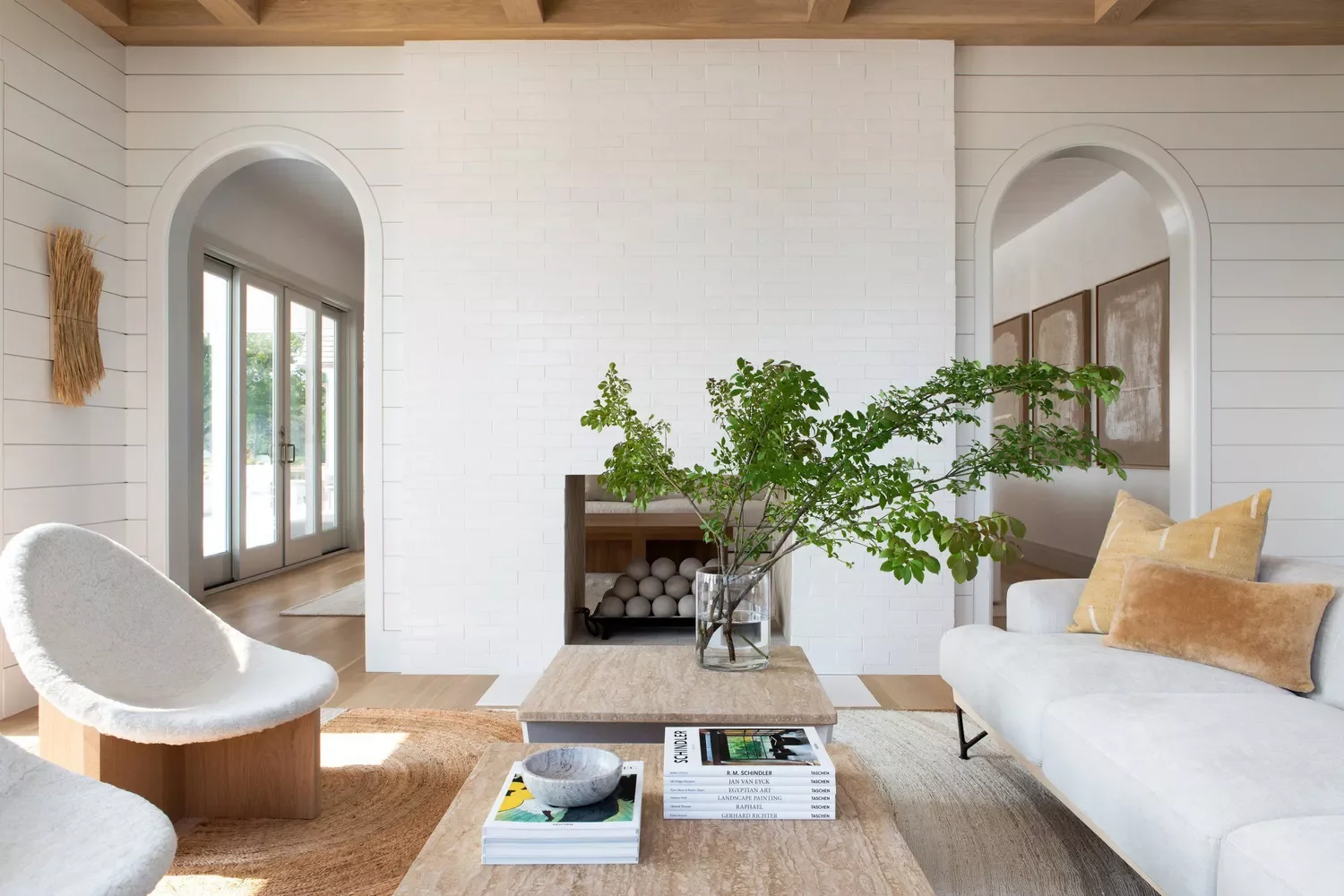 42 Stunning White Brick Fireplace Ideas That Will Transform Your Living Space 26 Double-Sided Brick