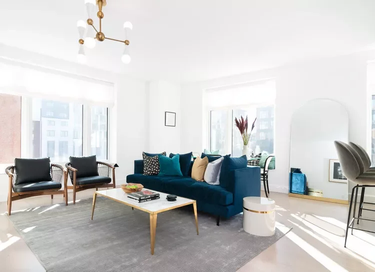 19 Affordable Ways to Transform Your Apartment Living Room 16 Double Space With Mirrors