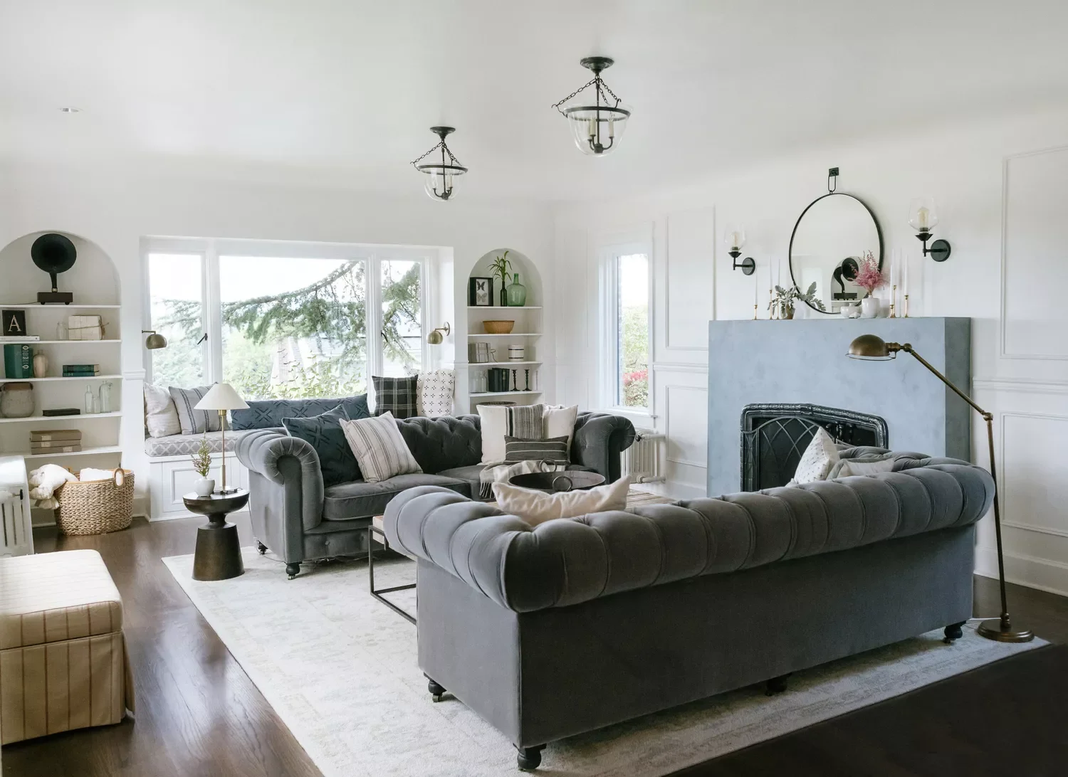 22 Stunning Ceiling Light Ideas That Will Transform Your Living Room 5 Double Up With Matching Light Fixtures