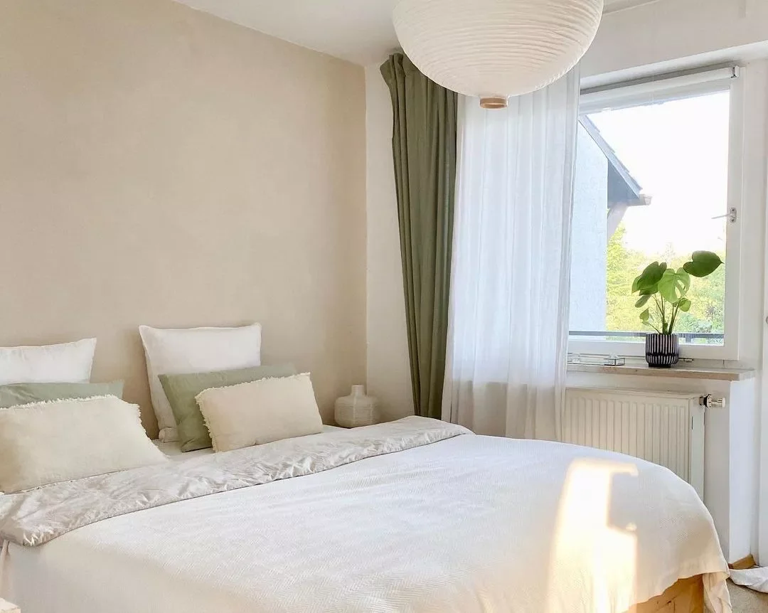 20 Beautiful Bedroom Curtain Ideas That Will Transform Your Space 9 Double-Up With Sheer and Opaque Curtains