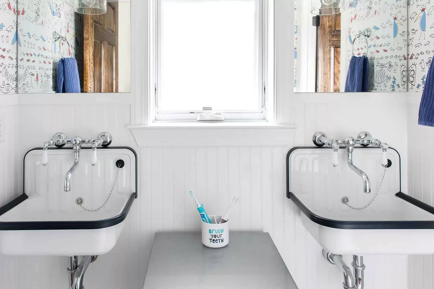 102 Stunning Bathroom Design Ideas That Will Transform Your Space Double Wall-Mounted Sinks