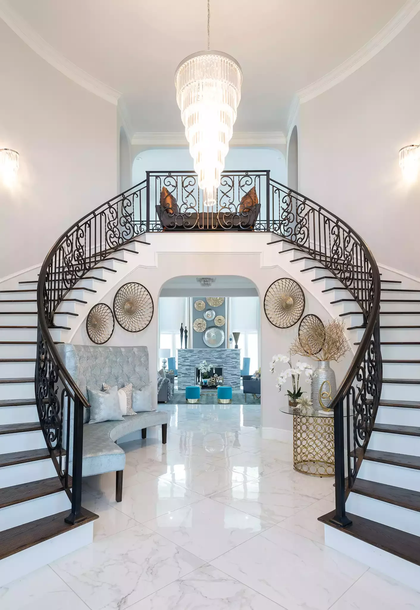 29 Stunning Staircase Design Ideas to Transform Your Home's Interior 8 Double the Design