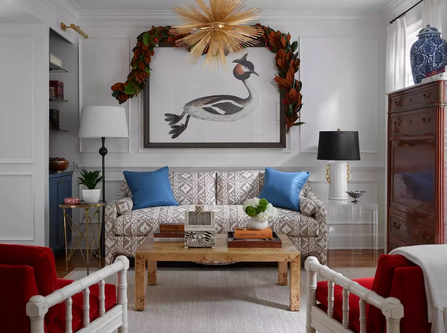 115 Stunning Christmas Decorating Ideas to Transform Your Home This Holiday Season Drape the Artwork