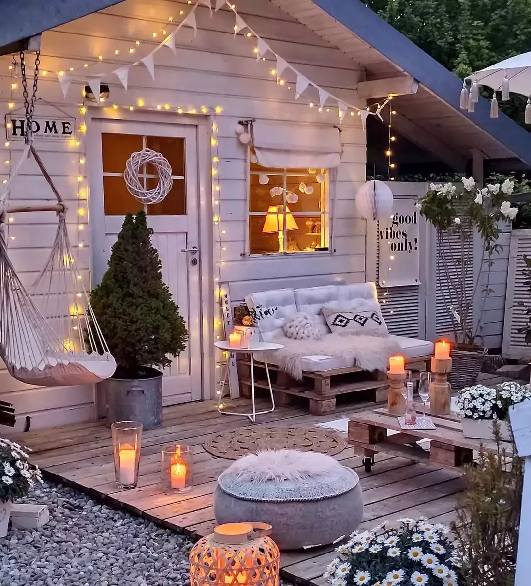 41 Stunning Outdoor Lighting Ideas That Will Transform Your Yard Into a Magical Space 36 Draped String Lights