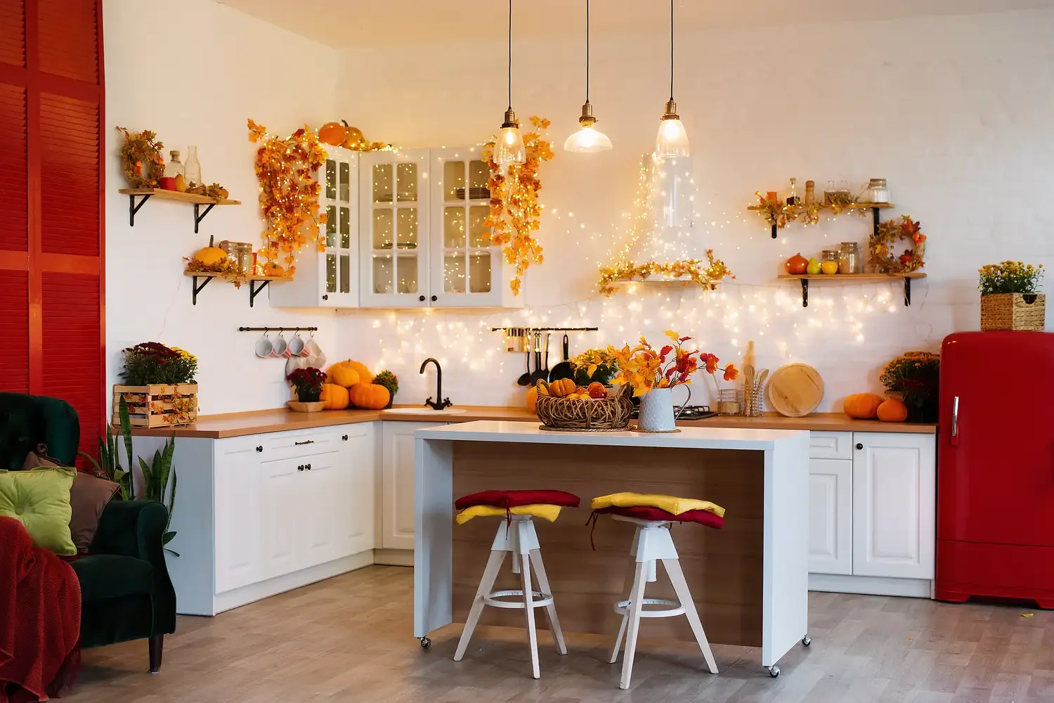 24 Subtle Fall Kitchen Decorating Ideas That Bring Perfect Autumn Warmth 12 Dreamy Decor
