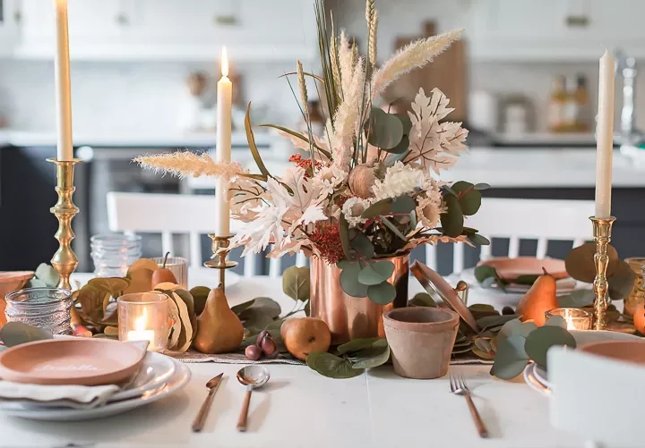 55 Stunning Thanksgiving Décor Ideas to Transform Your Home with Style 14 Dried Floral Bouquet