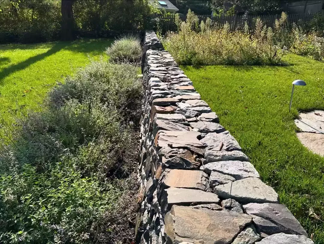 Dry-Stacked Garden Wall