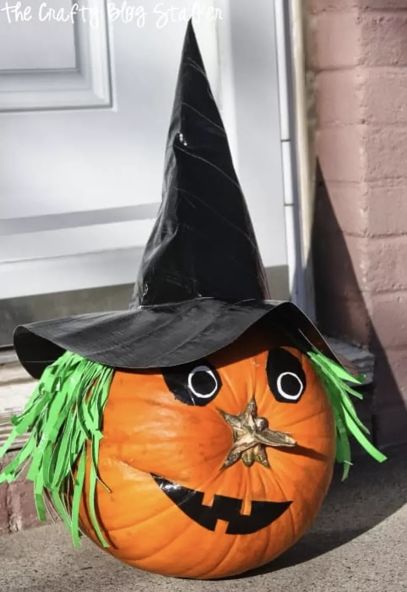 90 Creative Halloween Pumpkin Decorating Ideas to Try This Season 90 Duct Tape Pumpkin