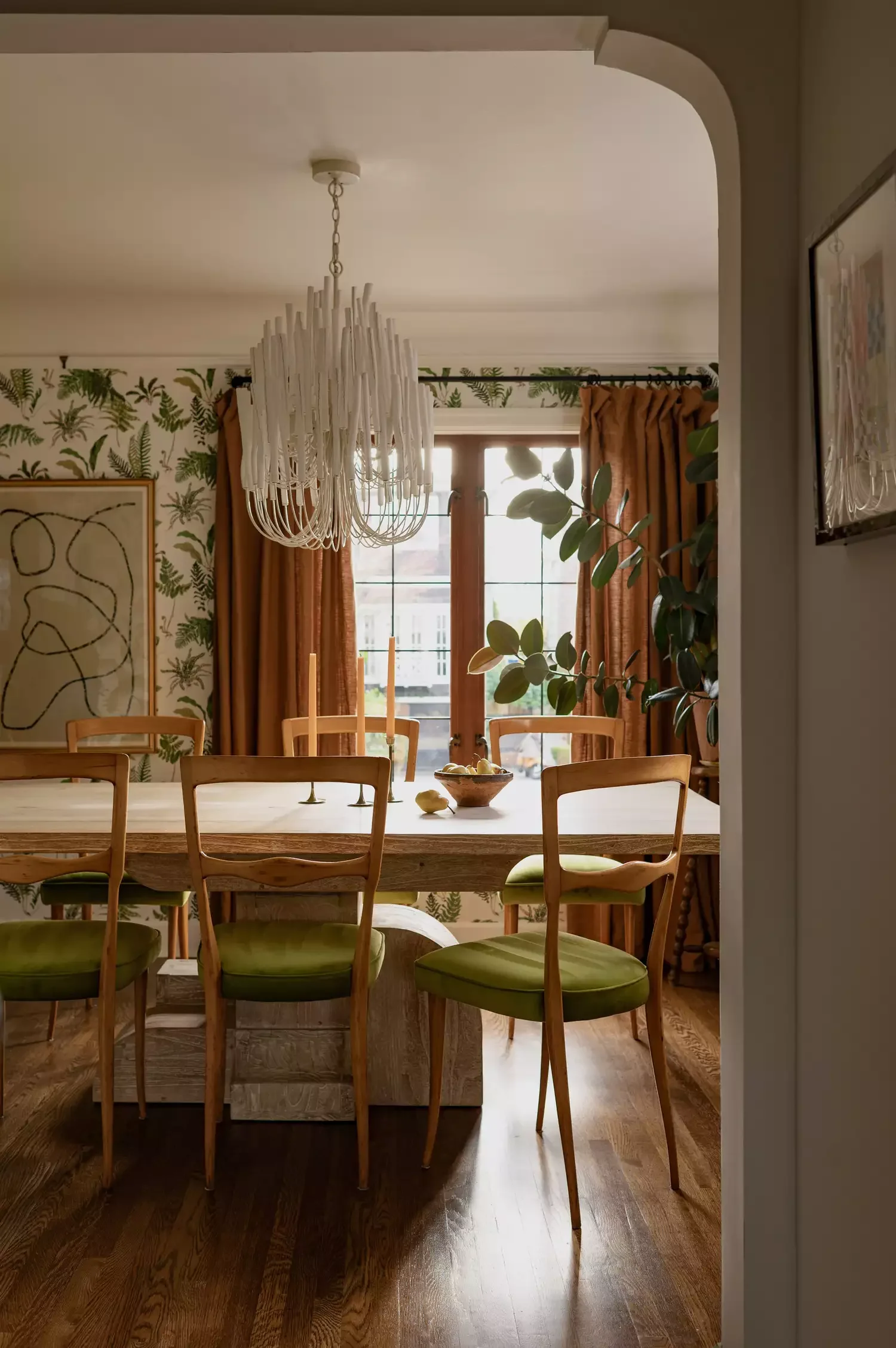 30 Stunning Dining Room Curtain Ideas That Will Transform Your Space Earth-Tone Curtains