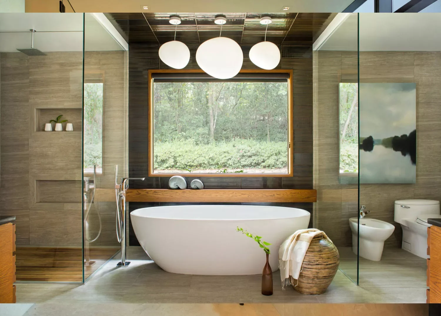50 Luxurious Bathroom Ideas to Create Your Perfect Self-Care Sanctuary 42 Earth-Toned and Organic