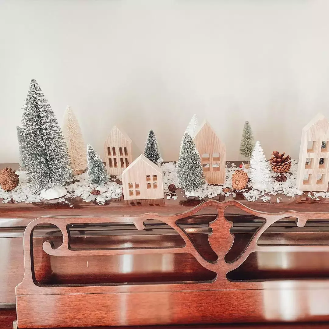 20 Magical Christmas Village Display Ideas That Will Transform Your Home Into a Winter Wonderland 8 Earthy Village