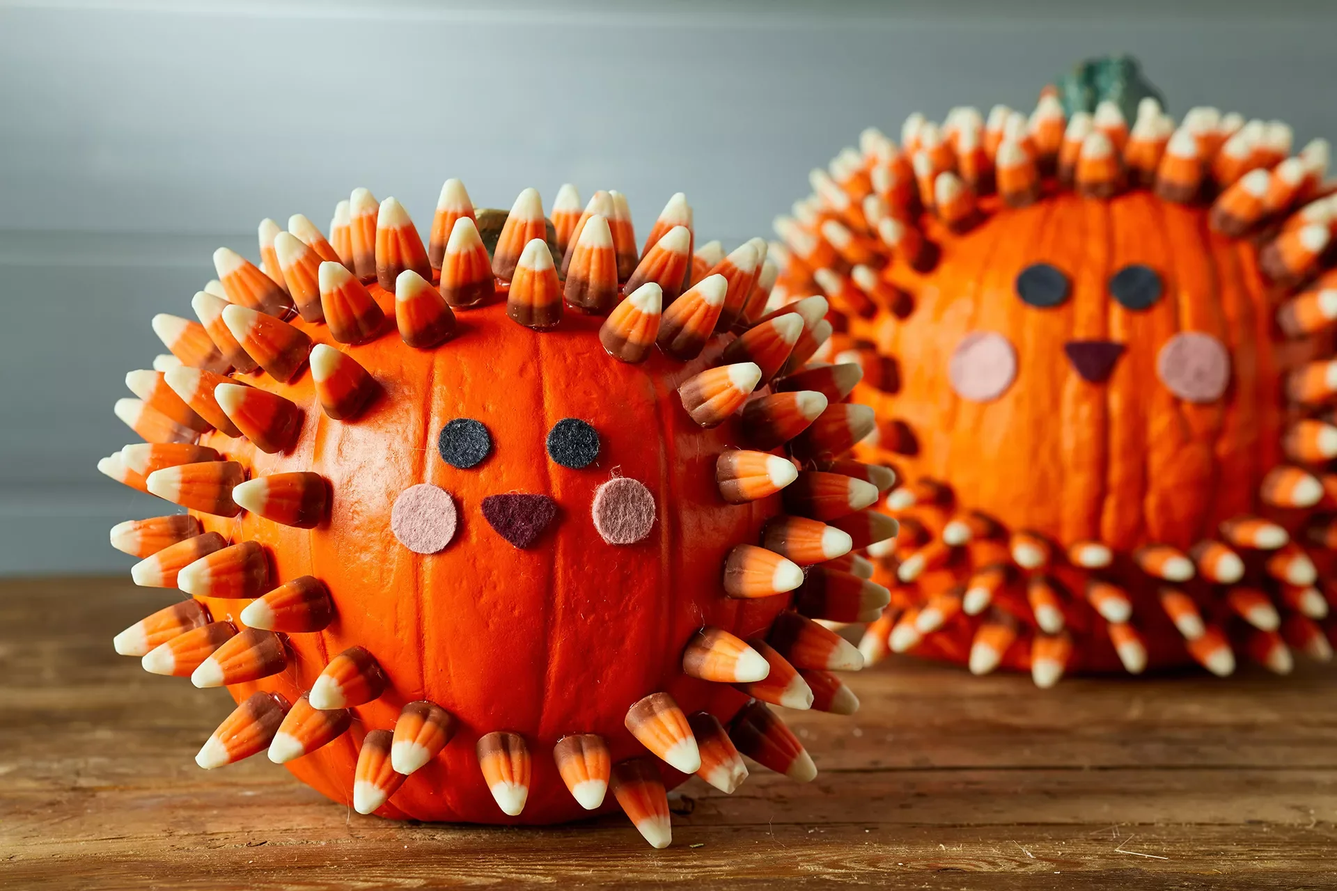 80 Quick Halloween Crafts You Can Complete in One Day 62 Easy No-Carve Hedgehog Pumpkins
