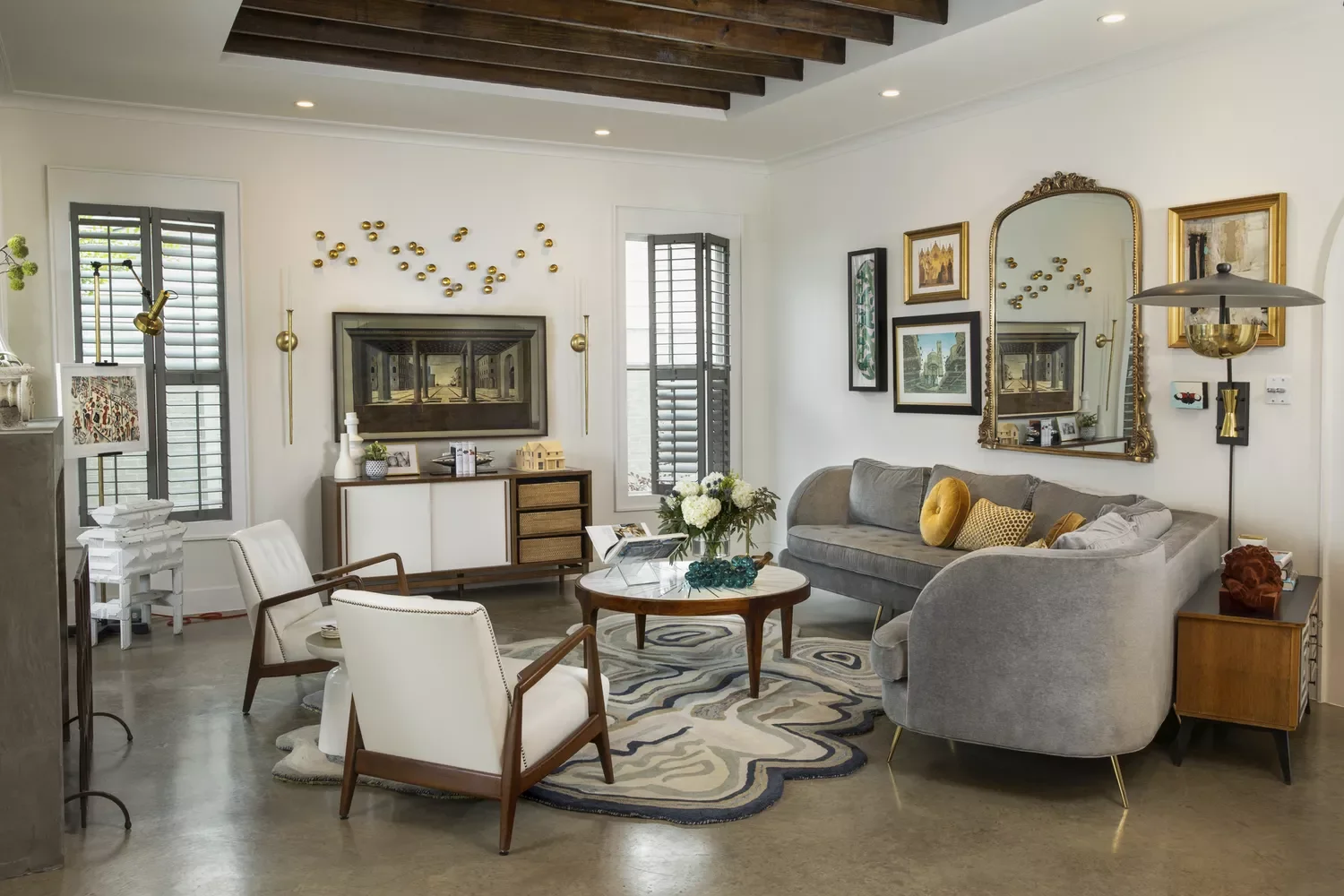 43 Stunning Gray Living Room Ideas That Create the Perfect Serene Haven 20 Eclectic Gray Sectional