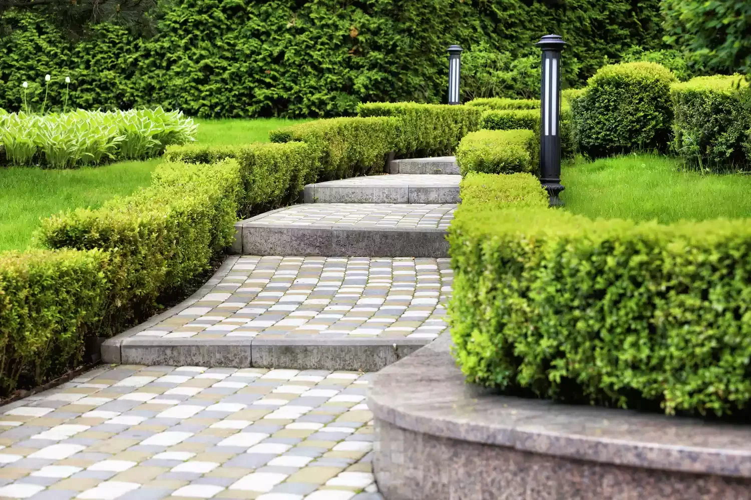 45 Beautiful Backyard Pathway Ideas to Transform Your Outdoor Space Elegant Cobblestone