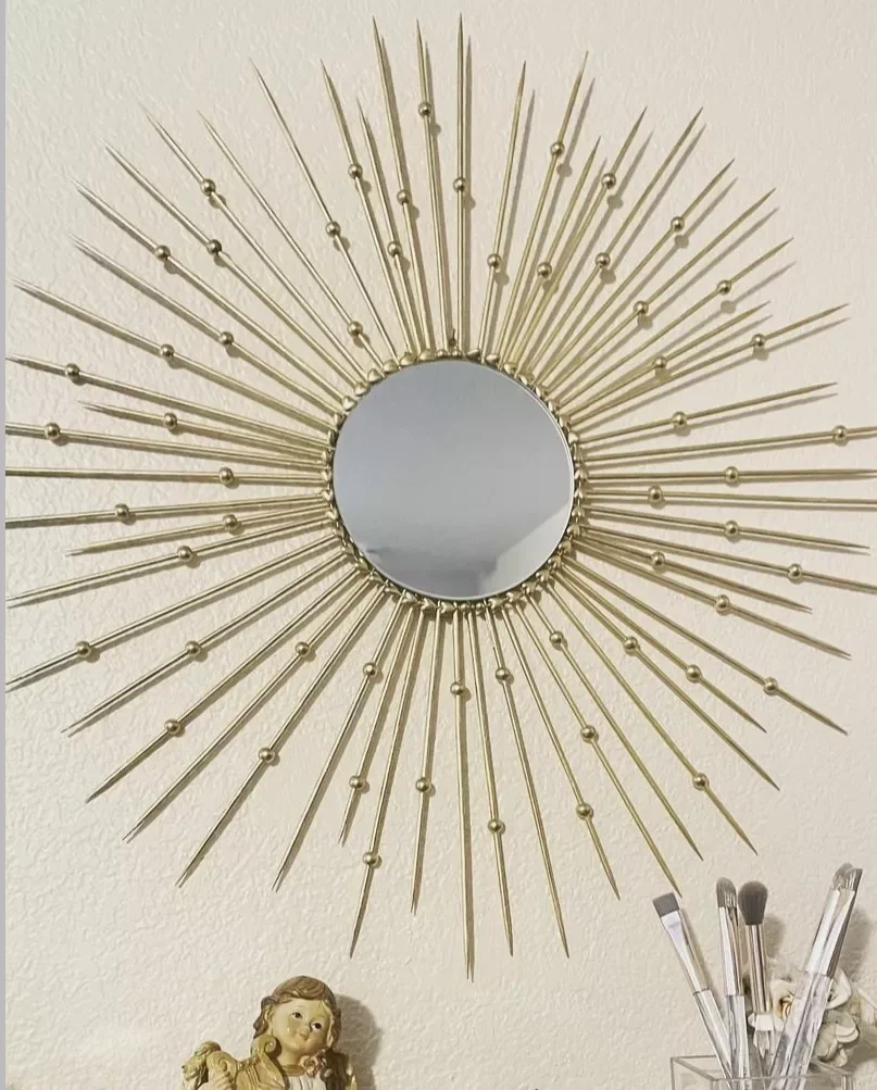 26 Creative DIY Mirror Frame Projects That Will Transform Your Space Elevate a DIY Gilded Sunburst Frame