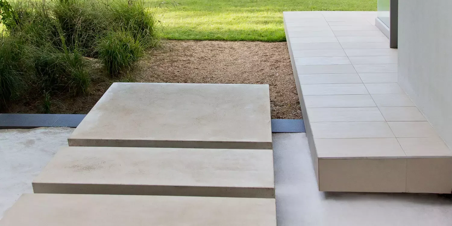 10 Stunning Concrete Paver Walkway Ideas That Transform Your Home's Curb Appeal Elevated Pre-Cast Concrete Slab Walkway