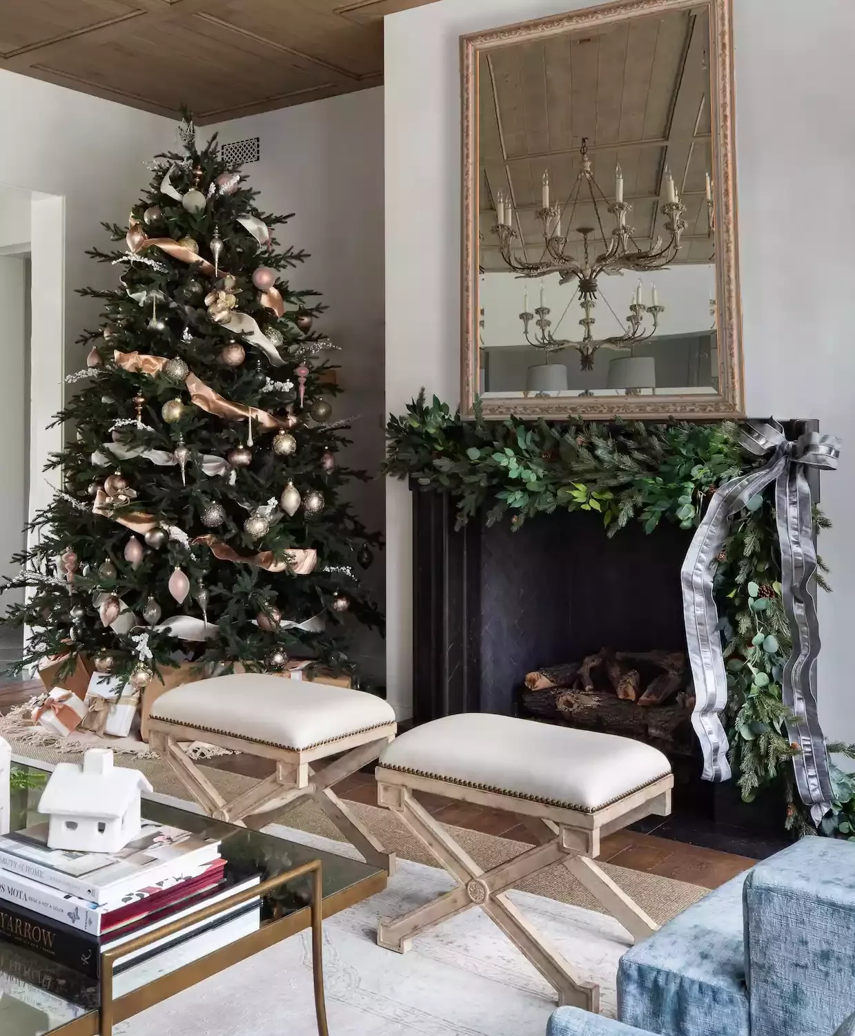 50 Christmas Decorating Ideas That Create a Designer Wonderland Embellish With Ribbons