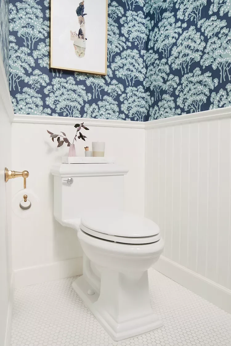 43 Stunning Powder Room Design Ideas to Transform Your Half Bath 12 Embellish With Wainscoting