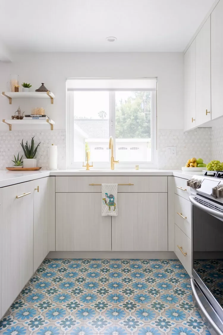 40 Stunning Kitchen Floor Tile Ideas That Will Transform Your Space 31 Embrace Flower Power
